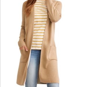 J. Jill Long Open Duster Cardigan Sweater.